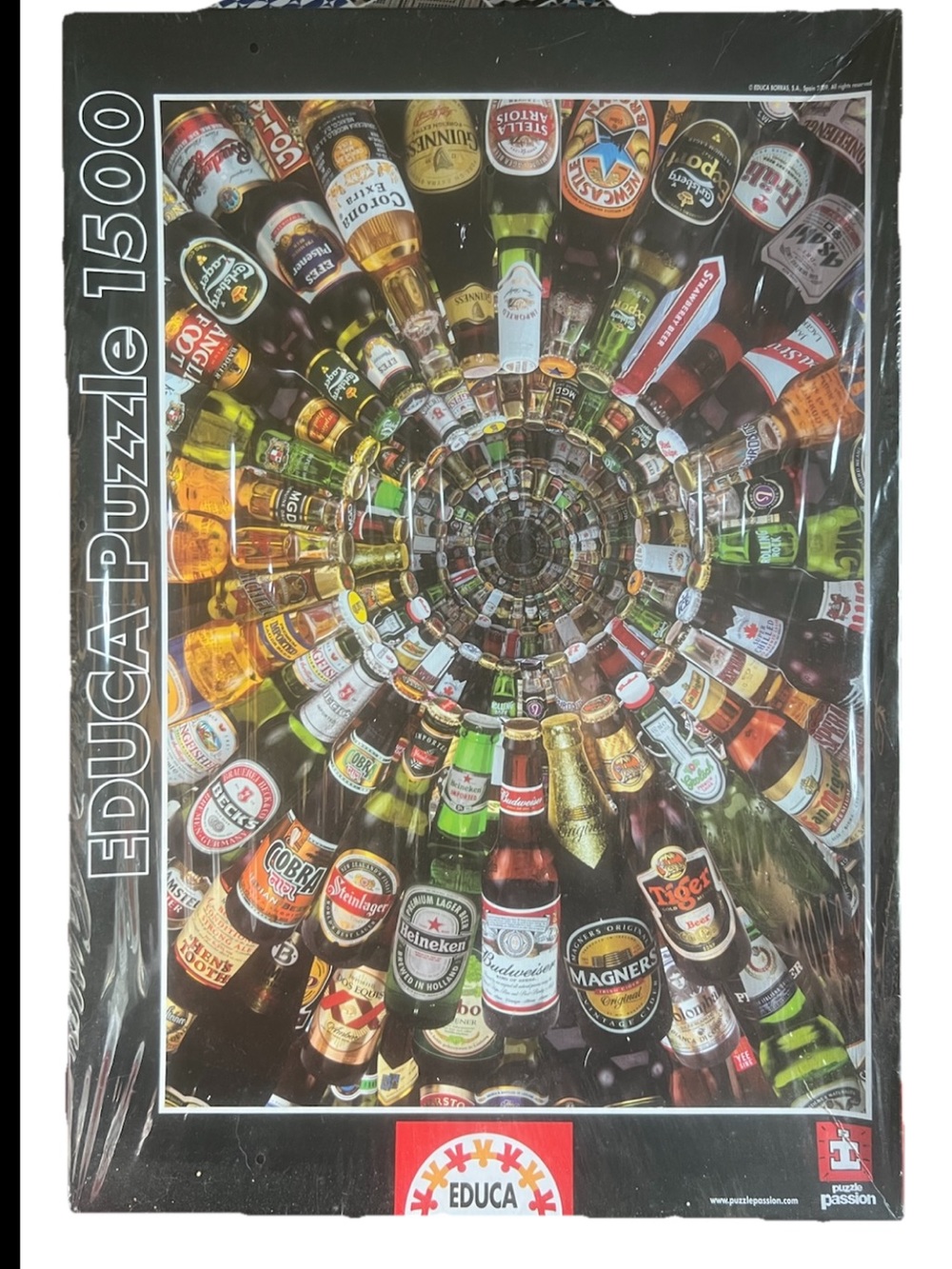 Puzzle 1500-Piece Beer Bottle Spiral